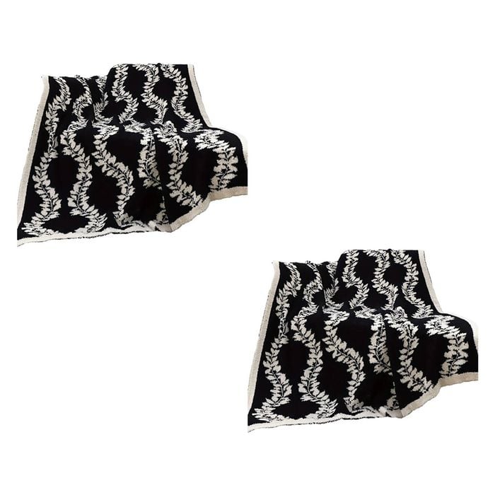 SOGA 2X 130x170cm Retro Vine Pattern Throw Blanket
