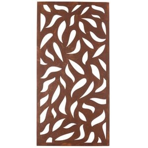 Tuscan Path 120cm Rust Leaf Wall Art Screen