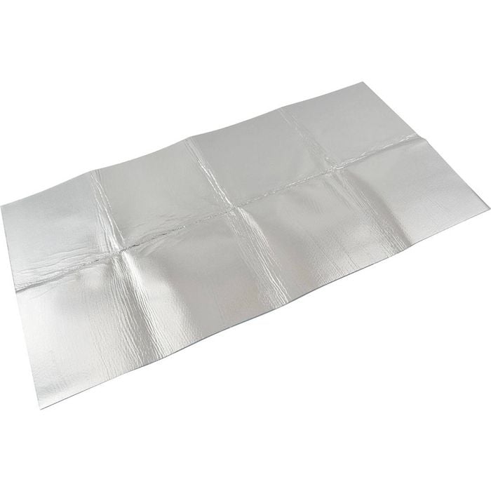 Cal Custom Heat Solutions Heat Shield Adhesive Backed, 24" X 48", Aluminium Silica