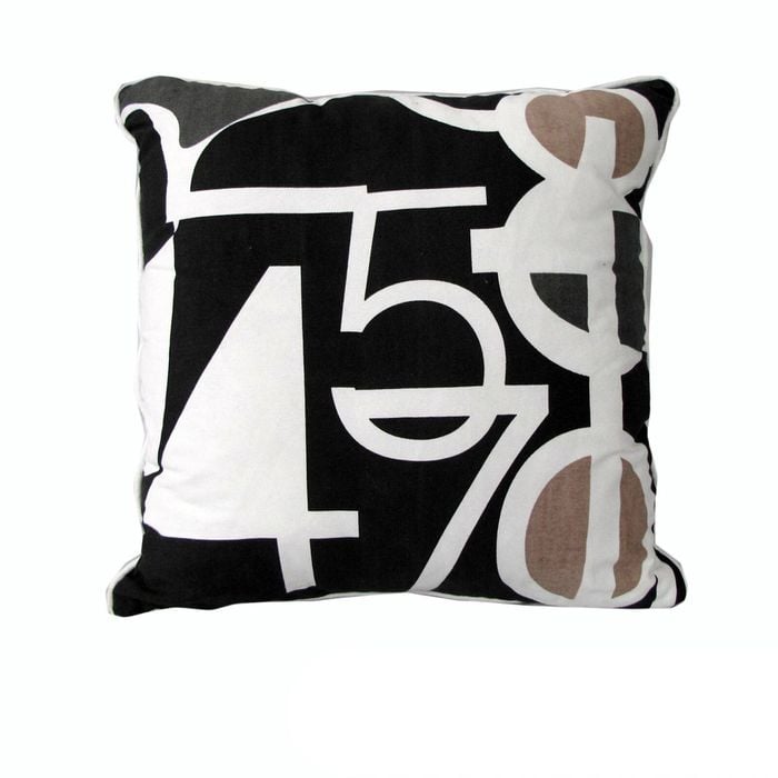 Rapee Sudoku Black 45x45 cm Square Cushion