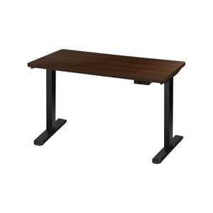 Oikiture Electric Standing Desk Single Motor 160cm Walnut