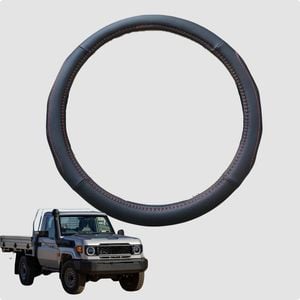 Steering Wheel Cover for Toyota LandCruiser 70 Single Cab 2012-Current  38CM | Circle