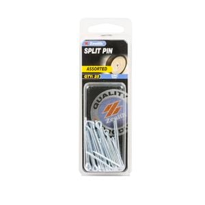 Zenith Assorted Sizes Zinc Plated Split Pins - 25 Pack