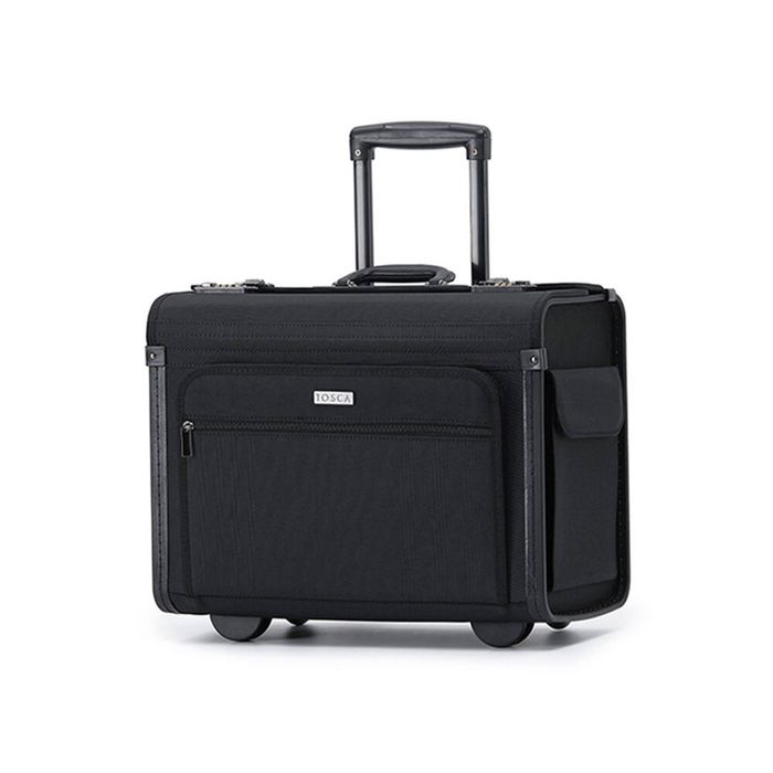 Deluxe Wheeled Business/Laptop Pilot Case Luggage Suitcase Bag 50x40cm BLK