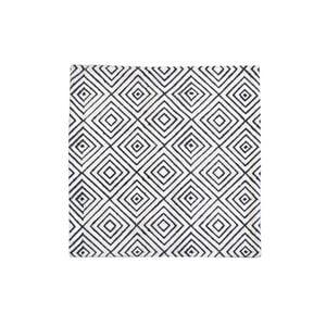 Mavis White Diamond Pattern Cushion Cover 43 x 43cm