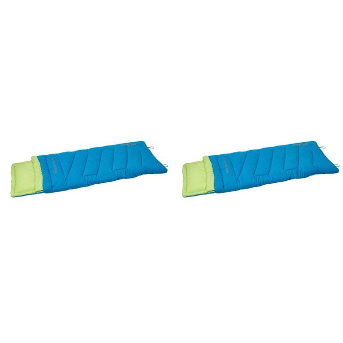 2PK Quest Outdoors Kids Ridgeline 0 Deg Sleeping Bag - Blue