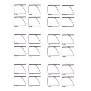 6x 4pc Appetito Stainless Steel Home Kitchen Tablecloth Clips
