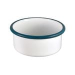 Urban Style Enamelware 8x4cm Ramekin w/ Blue Rim - White