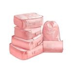 6 Piece Travel Bags Travel Storage Bags Luggage Storage Bags Clothes Packing Bags