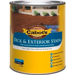Cabot's 1L Jarrah Water Based Deck And Exterior Timber Stain - 1L