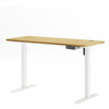 Advwin Electric Standing Desk Motorised Sit Stand Desk Ergonomic Stand Up Desk With 140 X 60cm Splice Board White Frame