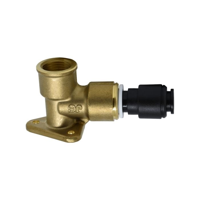 John Guest 12mm x 1/2" Brass BSP Wingback Elbow