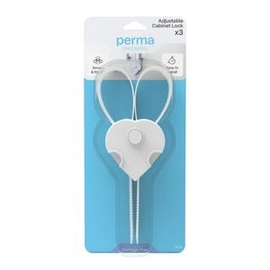 Perma Child Safety Adjustable Cabinet Locks - 3 Pack