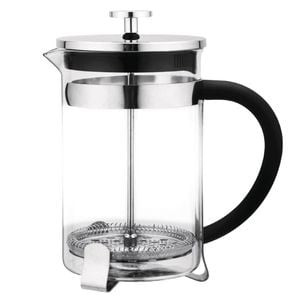 Olympia Coffee Plunger Contemporary Glass 12 Cup 1500ml Cafetiere French Press Stainless Steel