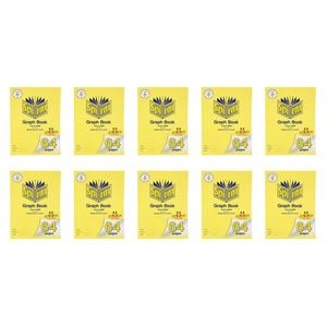 10x Spirax 314 Super Size Exercise Book 10mm Qld Ruled 64 Pages Notebook Yellow