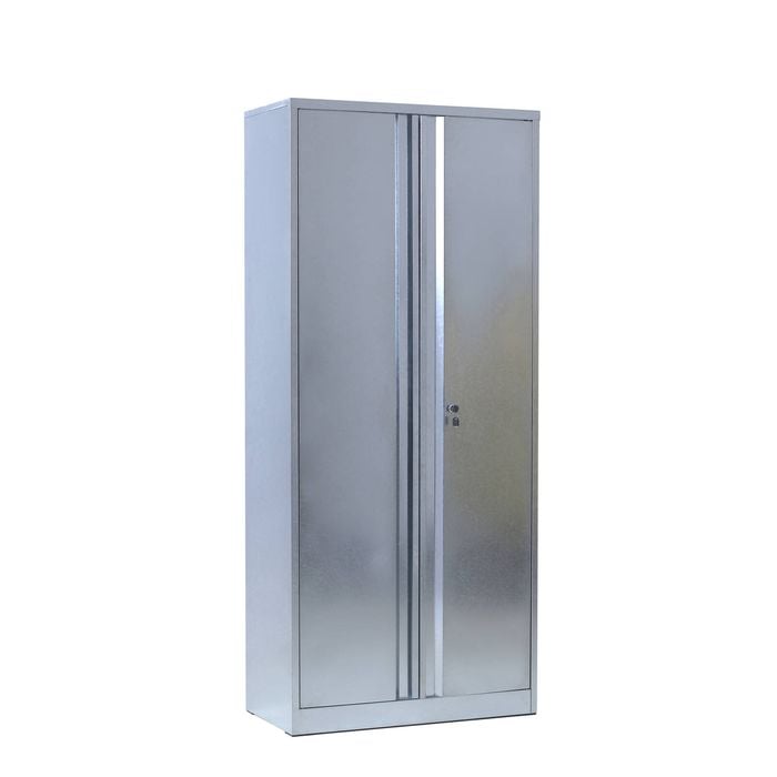 Craftright 1830 x 800 x 400mm Galvanised 2-Door Garage Storage Cabinet