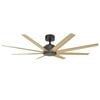 Vencha Titanic RWS Tri-Control  1530mm ABS Blades DC Ceiling Fan - Black/Oak