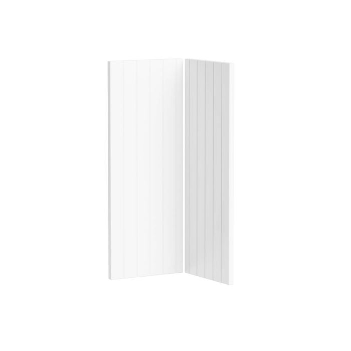 Kaboodle Nougat Truffle V-Groove Corner Wall Cabinet Doors - 2 Pack