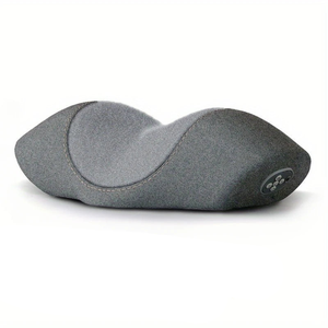NNEOBA Wireless Cervical Massage Pillow Memory Foam Neck Support Grey