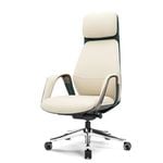 Eureka SERENE, Napa Leather Executive Office Chair - OFF-WHITE