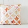 Rayell Indoor Square Cushion Faded Cross Brown 45x45cm