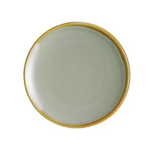 Olympia Kiln Round Coupe Plates Moss 6 Pack 180mm Porcelain Tableware Dinnerware