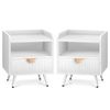 ALFORDSON Set of 2 Bedside Table White