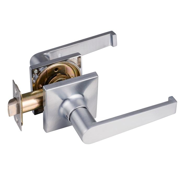Schlage Satin Chrome Regent Series Boston Passage Leverset