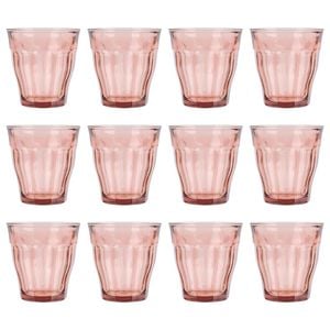 Duralex Picardie Glass Tumblers - 250ml - Pink - Pack of 12