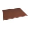 Hygiplas Extra Thick High Density Chopping Board Brown 600x450x25mm Commercial Kitchen Storage