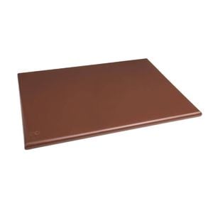 Hygiplas Extra Thick High Density Chopping Board Brown 600x450x25mm Commercial Kitchen Storage