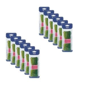 12x 6pc Malli Green 8m  Sewing Embroidery Cross-stitch Thread