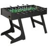 vidaXL Folding Football Table Black Soccer Game Table Indoor Entertainment