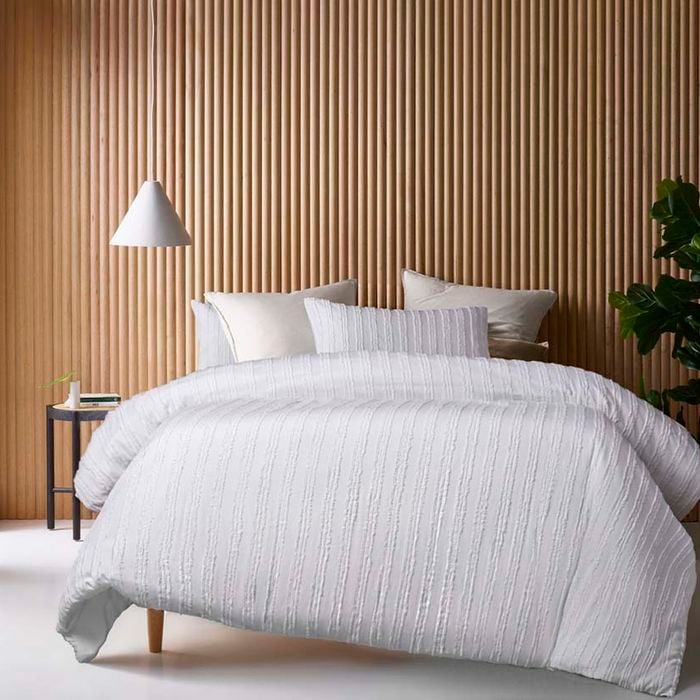 Vintage Design Homewares Reflections White Cotton Quilt Cover Set