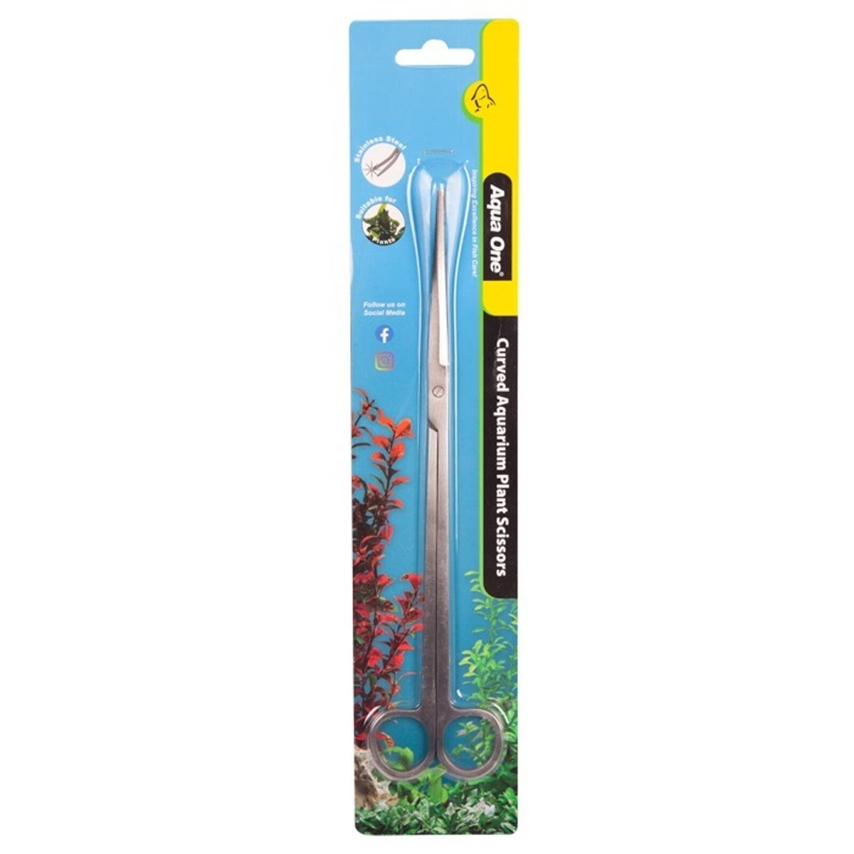 Curved Aquarium Plant Scissors for Terrariums, Vivariums & Aquascaping ...