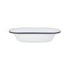 Argon Tableware White Enamel Pie Dish - 25.5cm