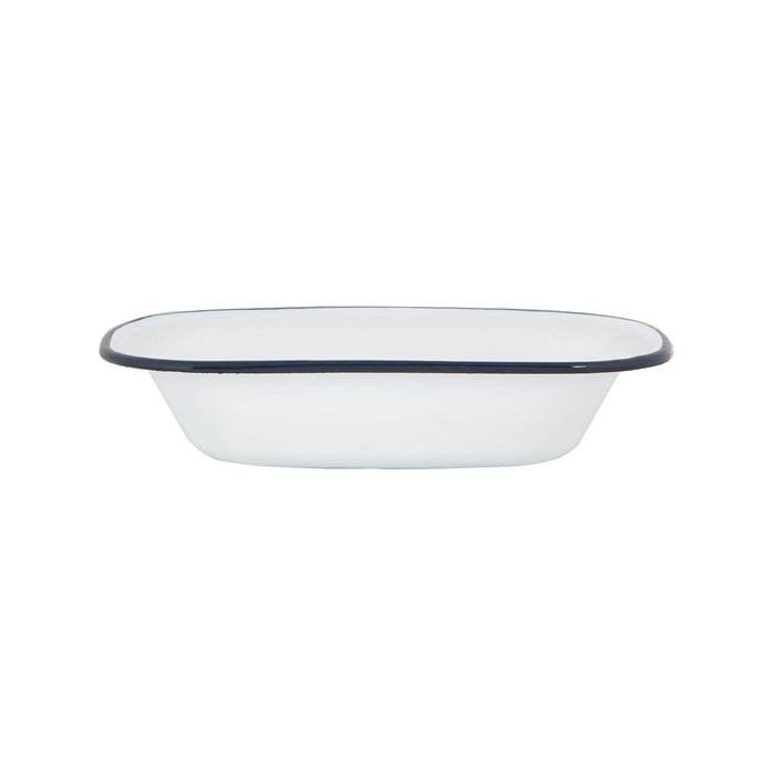 Argon Tableware White Enamel Pie Dish - 25.5cm