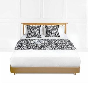 SOGA 1.8m Light Luxury Mottled Bed Runner Set of 3