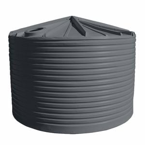 Clark Tanks 22000L Round Poly Water Tank - Armour Grey