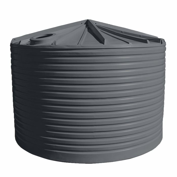 Clark Tanks 22000L Round Poly Water Tank - Armour Grey