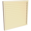 ProtectorAl 300-1000W X 300-1000H Primrose Aluminium Welded Louver Panel Horizontal 5mm overlap