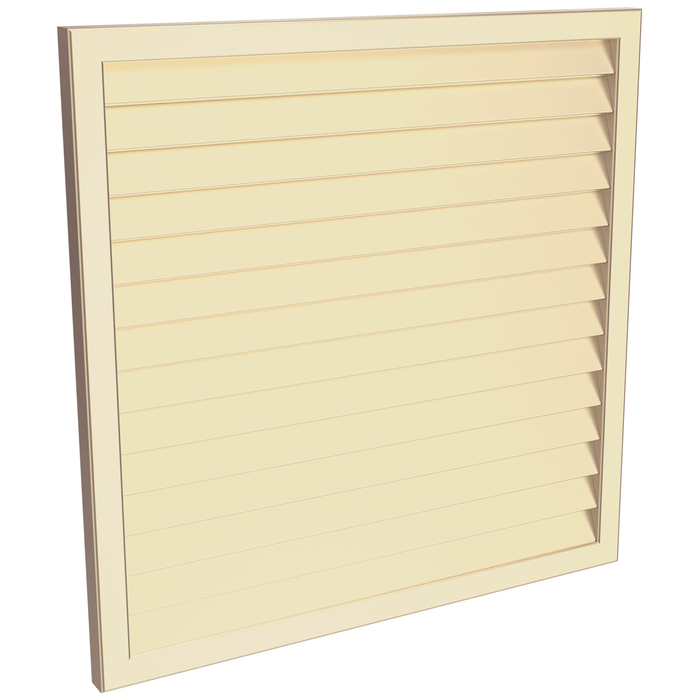 ProtectorAl 300-1000W X 300-1000H Primrose Aluminium Welded Louver Panel Horizontal 5mm overlap