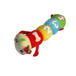 Caterpillar Shaped Kids Filled Cushion
