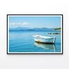 Fishing Boat Floating Alone   Print 100% Australian Made 90x60cm  (Poster)