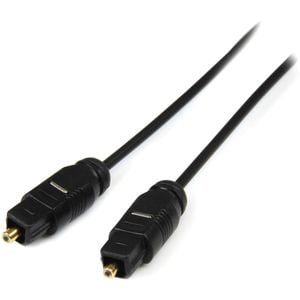 Startech.com 3 Ft Toslink Spdif Optical Digital Audio Cable - Deliver High Quality Optical Digital Sound
