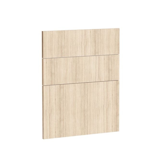 Kaboodle 600mm Almond Oak Modern 3 Drawer Panels