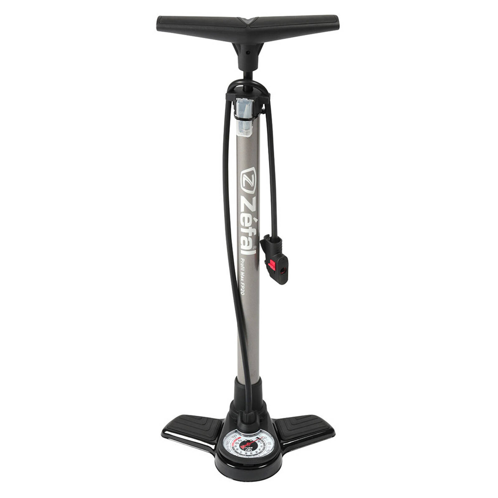 Zefal Profil Max FP20 Bicycle Floor Pump Silver Bunnings Australia