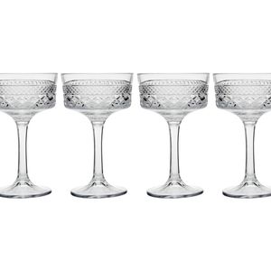 4PK Maxwell & Williams Speakeasy Coupe High Quality Glasses  - 280ml