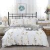 Fabric Fantastic Reversible Design King Size White Quilt/doona/duvet Cover Set