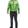 Marvel Superhero Mens The Hulk Costume Shirt And Mask Set - M-l